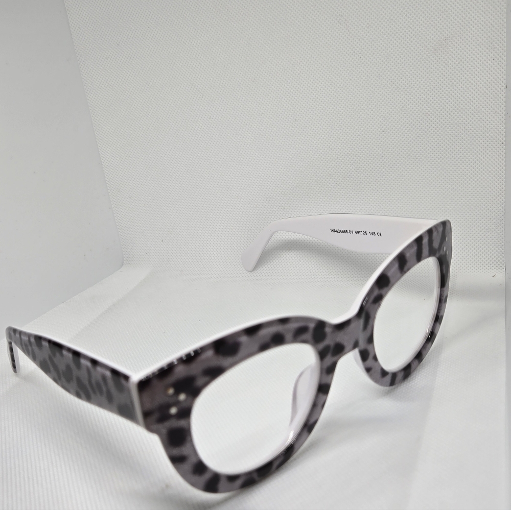 Leopard Print Cat-Eye Glasses - Picture 6 of 11